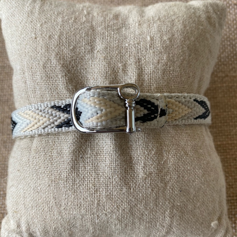 Keep Collective Woven Black/Cream Wrap Bracelet